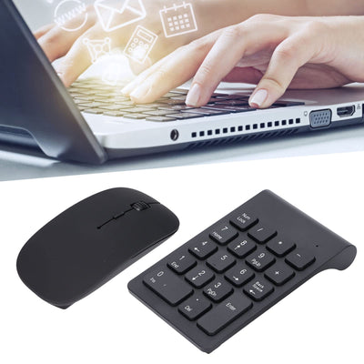 Ausla 2,4 GHz Wireless Number Pad Mouse Combo 1200 DPI Portable Home Office Use Leicht, Tragbar, mit Eigenem Empfänger