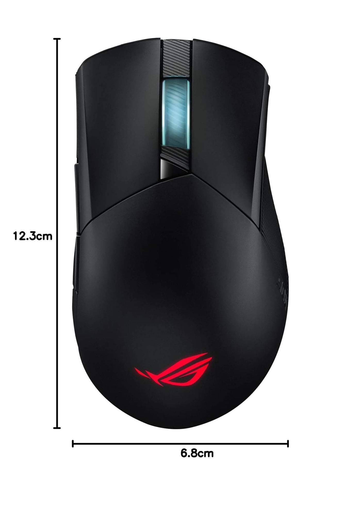 ASUS ROG Gladius III asymmetrische FPS-Gaming-Maus (19.000 DPI-Sensor (bis zu 26.000 DPI skalierbar), Push-Fit-Schaltersockel II, Zero-Click-Latenz, ROG-Paracord-Kabel, Aura Sync), Schwarz