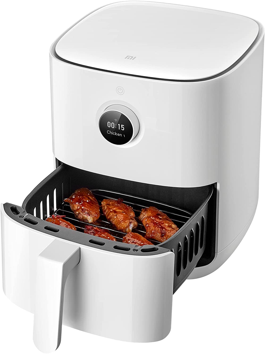 Xiaomi Mi Smart Air Fryer 3,5L Heißluftfritteuse mit OLED Display & optionaler iOS/Android Mi Home App (1.500 W, 3,5 Liter, 40°-200°C, Timerfunktion, spülmaschinenfest, Google Assistant kompatibel)