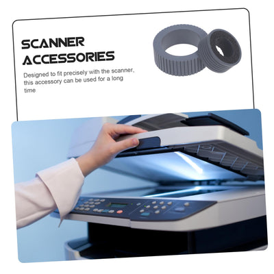 DOITOOL 4 Stück Scannerzubehör Zubehör für Scanner-Rollenpager Teil des Scanner-Pager-Sortierers Roller-Pager-Zubehör Scanner-Roller-Pager- Scannerteil Roller-Pager-Ersatz Grey