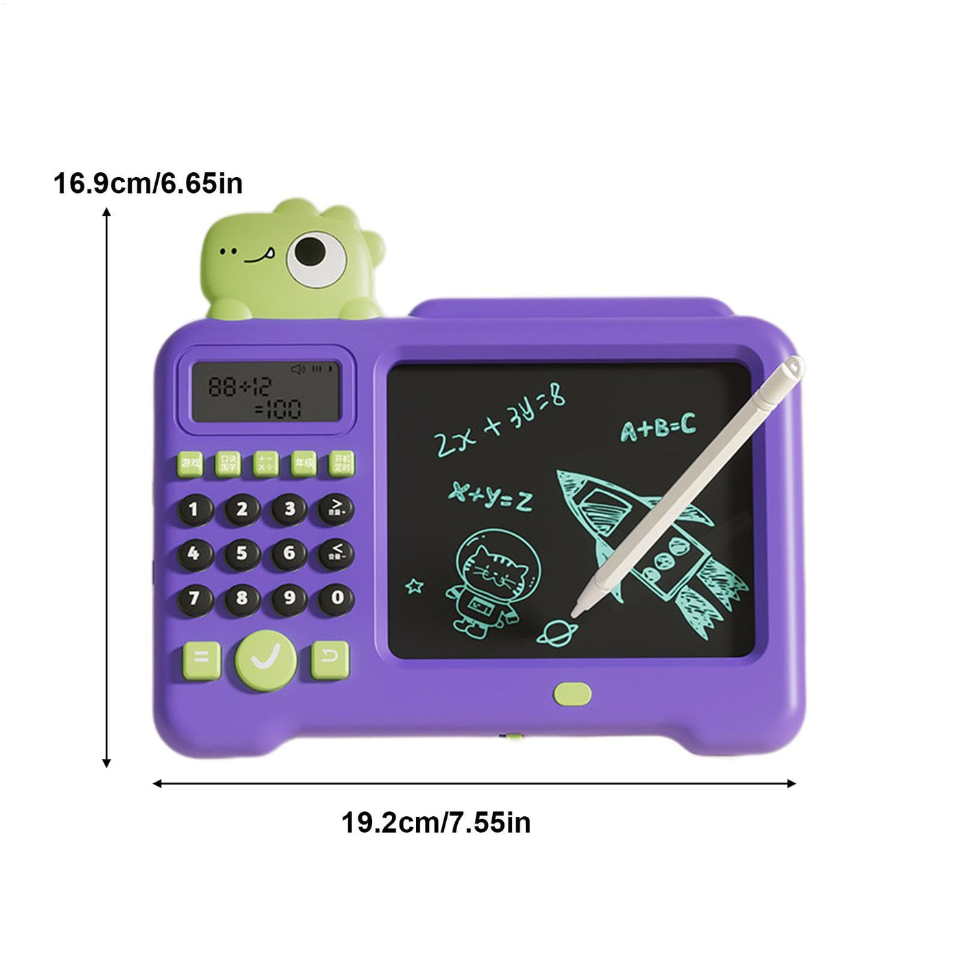 Botiniv Handschriftspielzeug für Kinder,Elektrisches Lernspielzeug für Kleinkinder - Kinder 2-in-1-Schreibtablett LCD-Elektrospielzeug | National Learning Zeichenblock, Lernspielzeug, löschbares