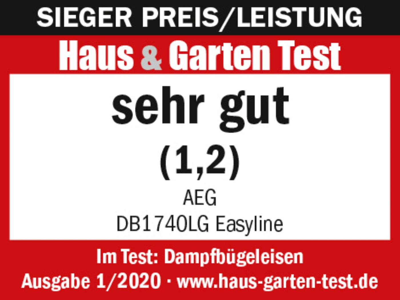 AEG DB 1740LG Bügeleisen / 2400 W / 110g Dampfstoß / 0-30g Dampf/Min. / Restwärmeanzeige / Keramik Bügelsohle / Gleitfähigkeit / 250 ml Wassertank / 2 m Kabel / Anti-Kalk System / hellgrün, weiß