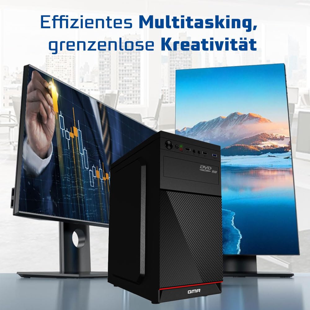 GMR Ultra i7 Business Office PC - Schneller Rechner | 3 Jahre Garantie | 32 GB RAM | 1000GB SSD | DVD±RW | USB 3 | Windows 11 Prof | WiFi-Bluetooth