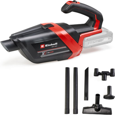 Einhell Akku-Handstaubsauger TE-HV 18/06 Li-Solo Power X-Change (18 V, 72 mbar Saugleistung, inkl. Fugendüse, Polsterdüse, Bodendüse, 0,6 L Staubbehälter, ohne Akku)