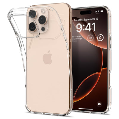 Spigen Liquid Crystal Hülle Kompatibel mit iPhone 16 Pro Max -Crystal Clear