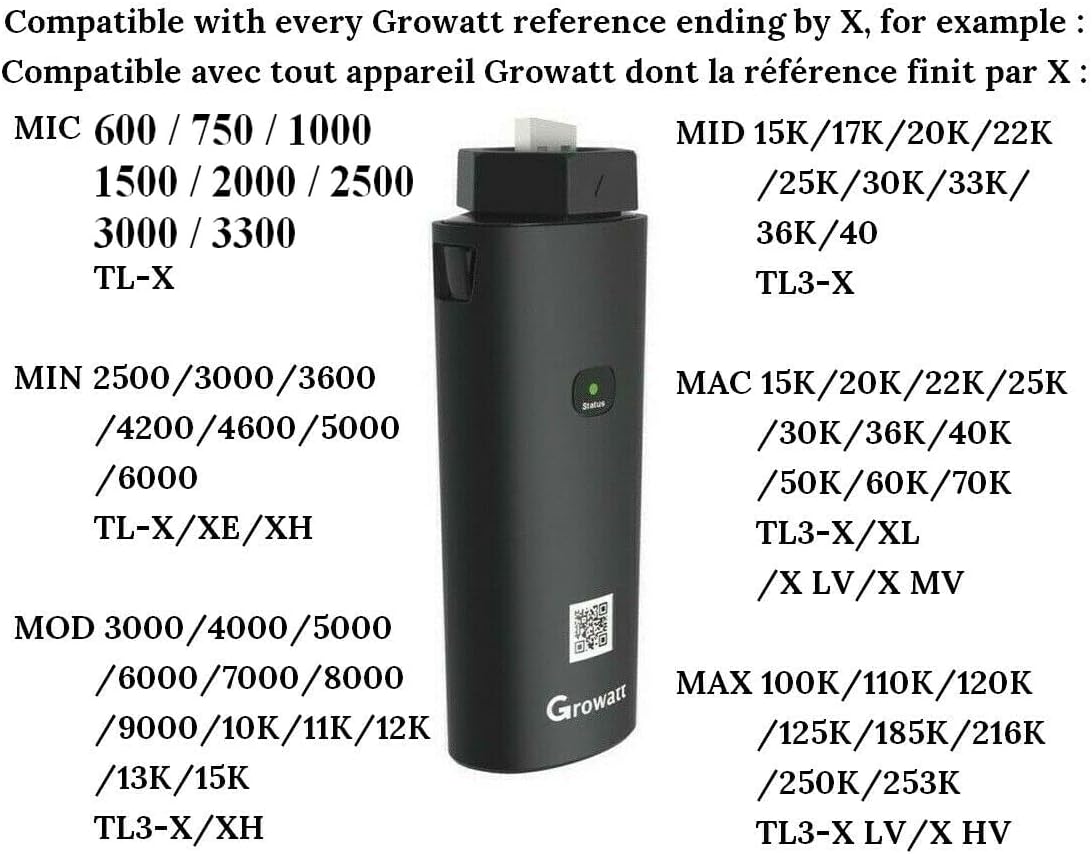 Growatt SHINE WiFi X - USB dongle onduleurs X/XE/XH inverters MIC/MIN/MOD/MID/MAC/MAX - ShinePhone App Internet Original & NEW NEUF!