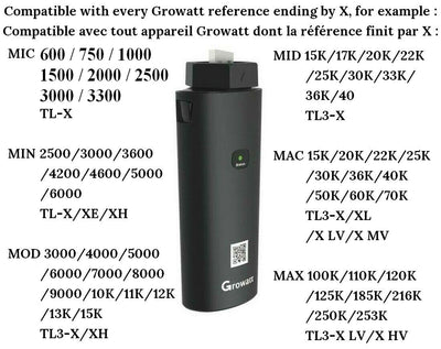 Growatt SHINE WiFi X - USB dongle onduleurs X/XE/XH inverters MIC/MIN/MOD/MID/MAC/MAX - ShinePhone App Internet Original & NEW NEUF!