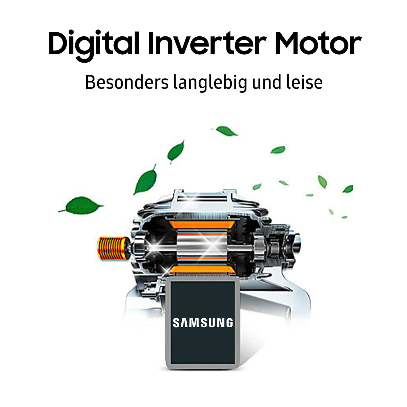 Samsung WW91T4048CE/EG Waschmaschine, 9 kg, 1400 U/min, Ecobubble, Hygiene-Dampfprogramm, FleckenIntensiv-Funktion, Digital Inverter Motor, Weiß