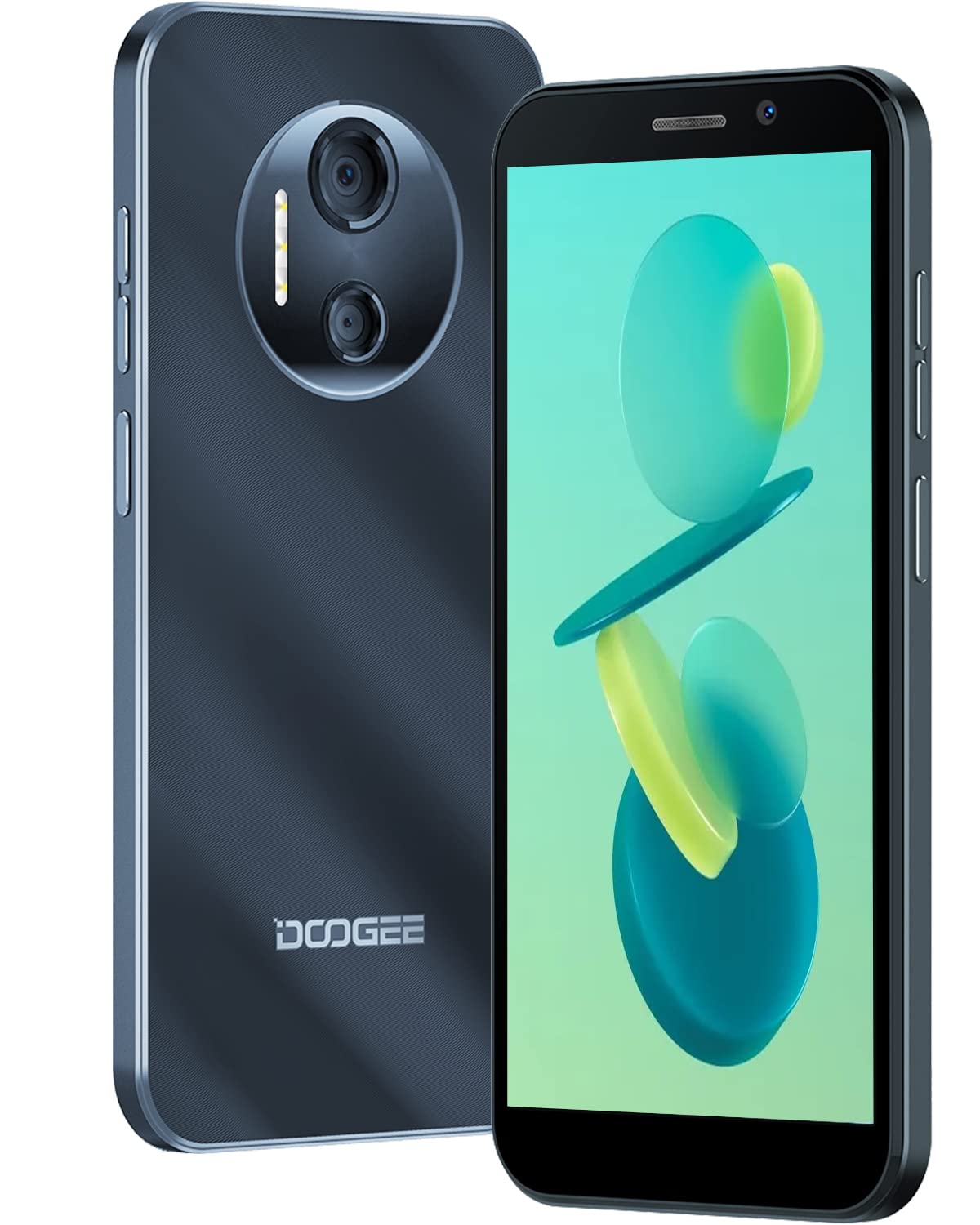 DOOGEE X97 Smartphone ohne Vertrag Günstig 4G Android 12 Handy, 6.0 Zoll HD+ Display, 3GB+16GB (256 GB Erweiterbar) 2.0 GHz Processor, 4200mAh, 8MP+5MP Kamera 2022 Face ID GPS Dual SIM Handys Schwarz