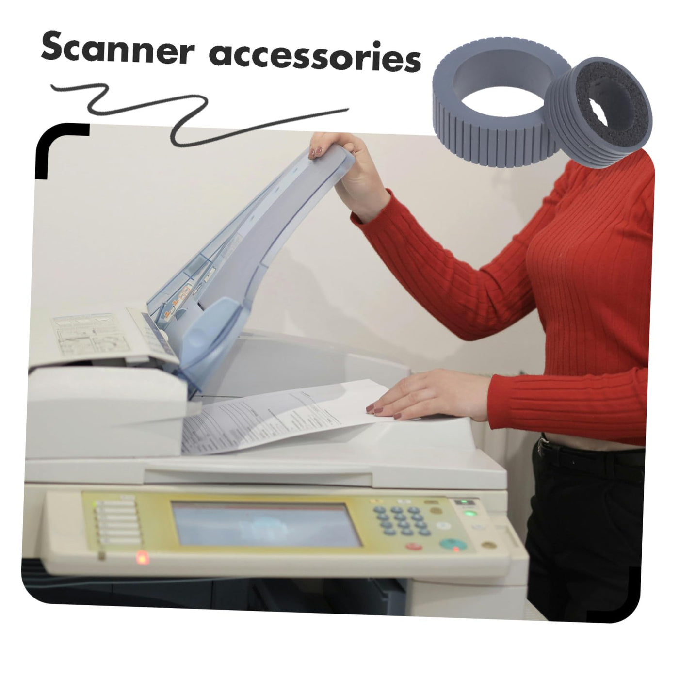 Angoily 4 Stück Scannerzubehör Teil des Scanner-Pager-sortierers Scannerteile Für Scanner-rollenpager Ersatz Für Scanner-Pager Roller-Pager-zubehör Pager-ersatz Grey