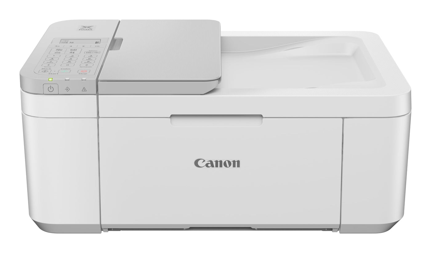 Canon PIXMA TR4756i Multifunktionsdrucker 4in1 (Tintenstrahl, Drucken, Kopieren, Scannen, Faxen, A4, WLAN, Apple AirPrint, 20 Blatt ADF, Duplexdruck, kompatibel mit Pixma Print Plan ABO) weiß