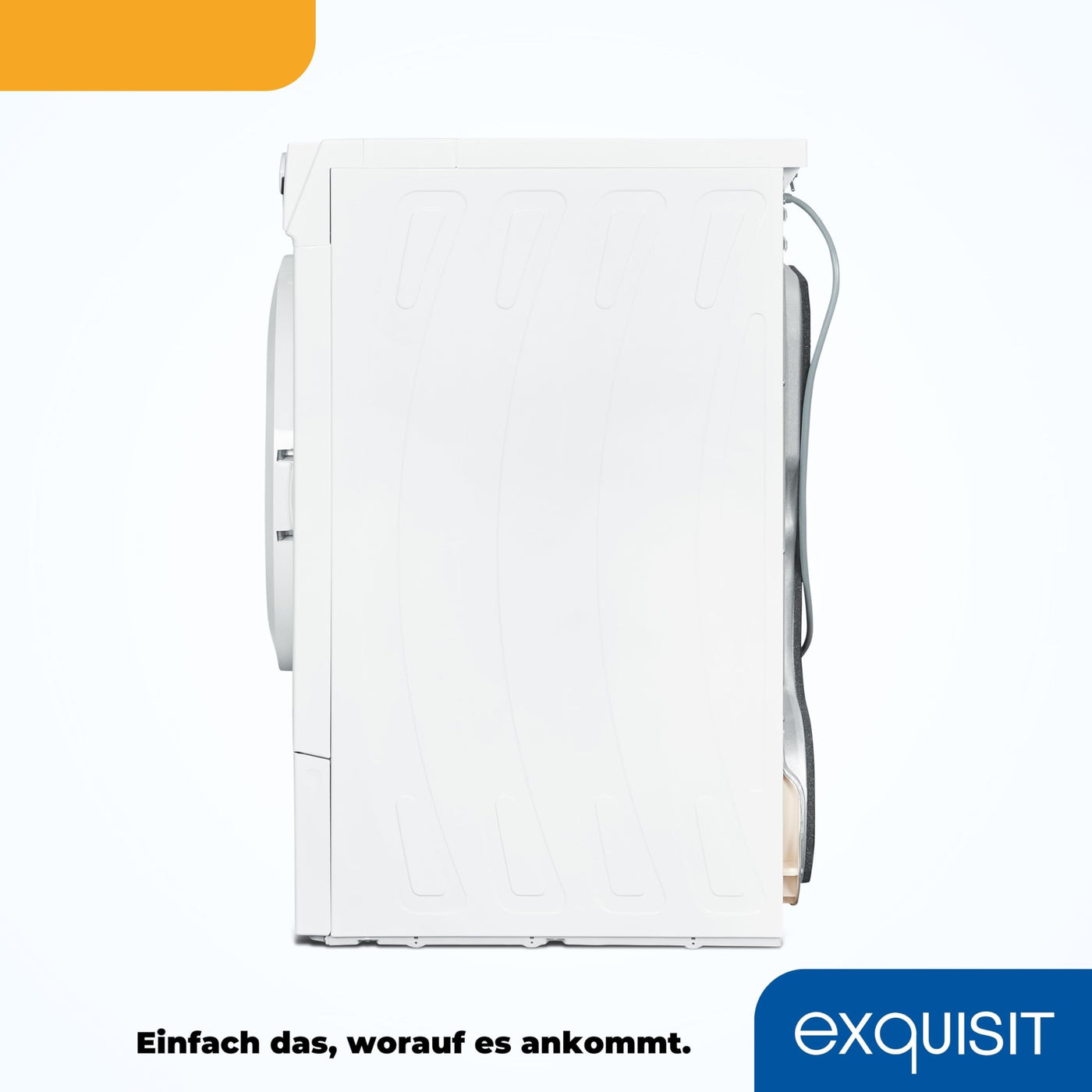 Exquisit Kondenstrockner, 8kg Kapazität Trockner, Kondensationstrockner mit Auto-Abschaltung, Kindersicherung, Wäschetrockner, TK5810-060 weiss