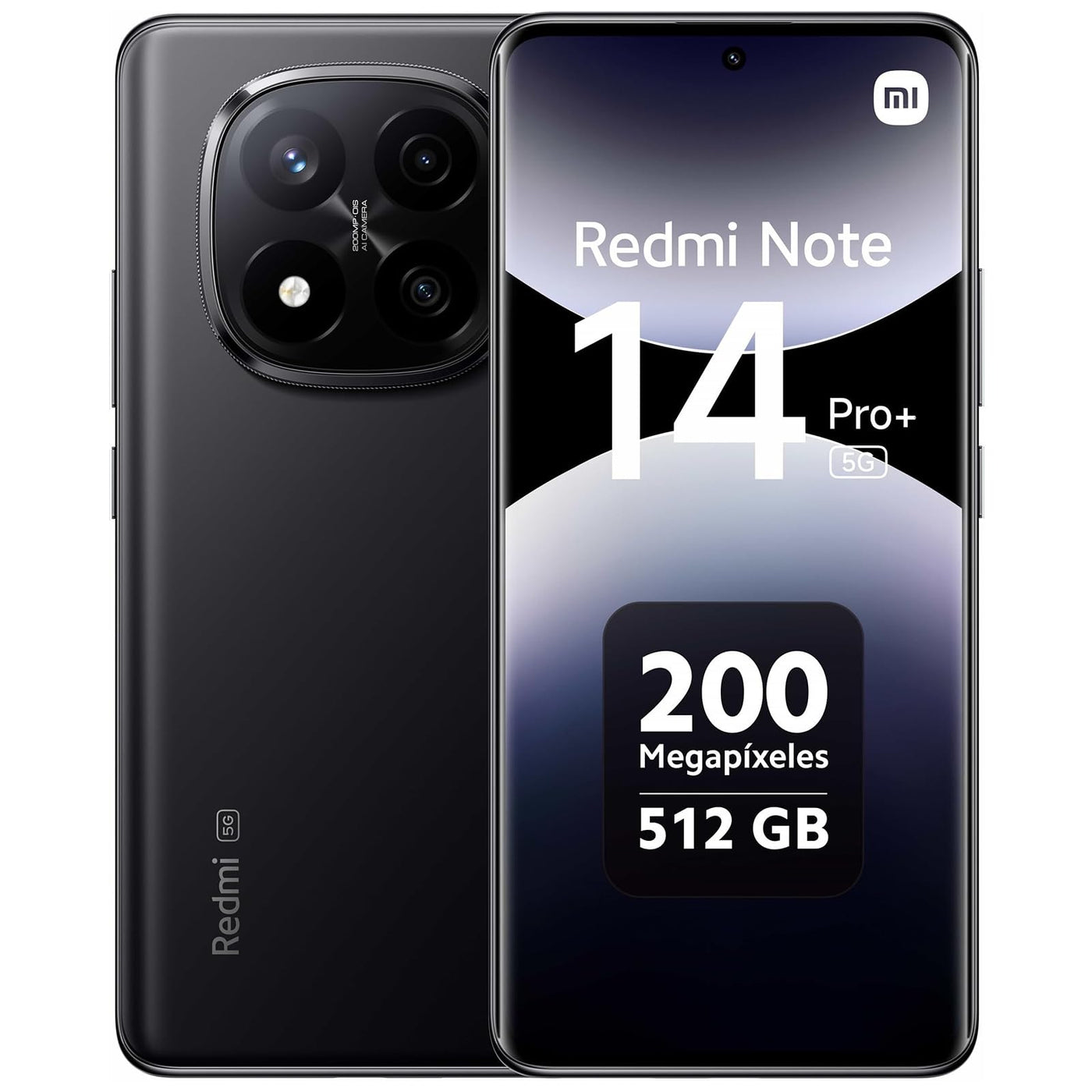 Xiaomi Redmi Note 14 Pro+ 5G Smartphone 12+512GB, 6.67 Super QPD, 120W HyperCharge, Black (EU Version)