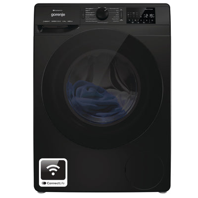 Gorenje WPNEI94A1DTSB Waschmaschine mit Dampffunktion/ConnectLife / 9Kg / 1400 U/min / 15 Programme/Totaler AquaStop/Wave Active Trommel/ExtraHygiene/PowerWash/Schnell Waschgang/EEK: A-10%