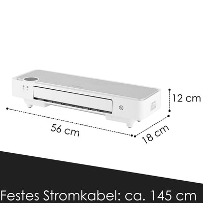 Echos Wand Heizlüfter | 12h Timer | 2000 Watt | Energiesparend | Fernbedienung | Keramisches Heizelement | Mini Heizung | 2 Leistungsstufen | Heizstrahler | Schnellheizer | Wandmontage möglich