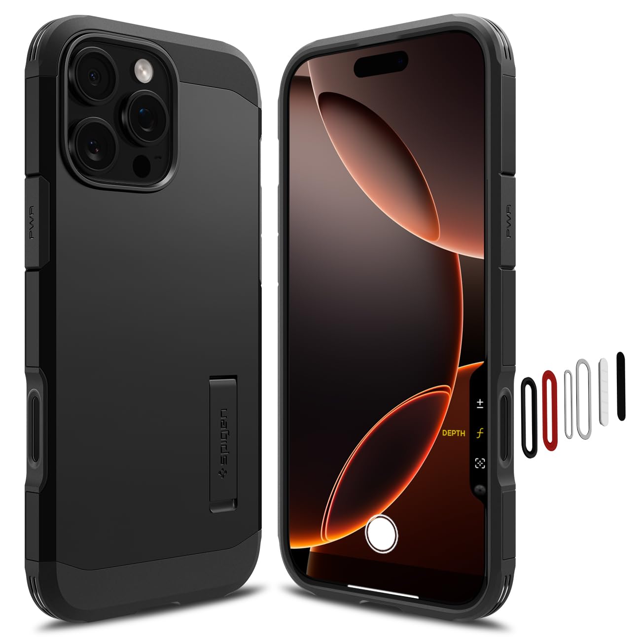 Spigen für iPhone 16 Pro Max Kamerasteuerung Aktivierte Hülle Tough Armor T (AI) MagFit, Kompatibel mit MagSafe Zubehör -Schwarz