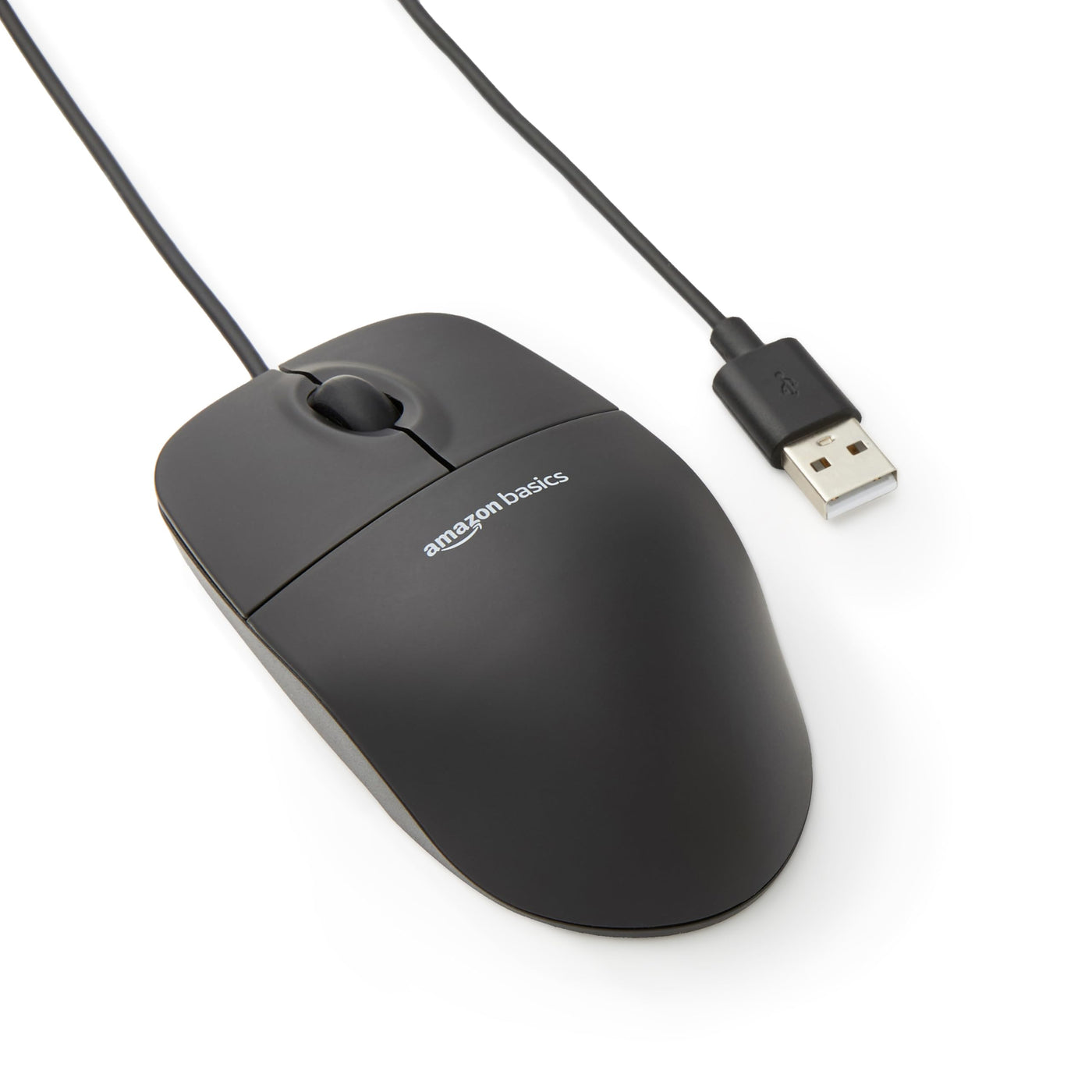 Hama USB Tastatur beleuchtet mit Kabel KC-550 & Amazon Basics - Optische Maus mit 3 Tasten und USB-Anschluss für Windows und Mac OS X, 1 Stück, Schwarz