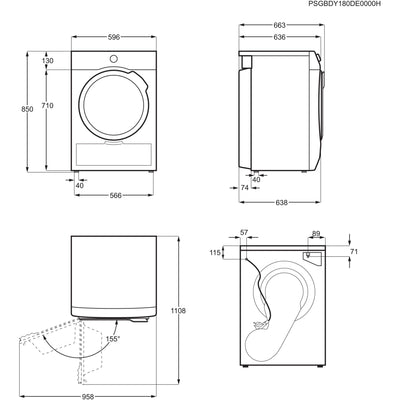 AEG Wärmepumpentrockner 8 kg – Serie 7000 SensiDry schonendes & energiesparendes Trockenverfahren – A+++ – Mengenautomatik – Schontrommel – Knitterschutz – TR7T65680