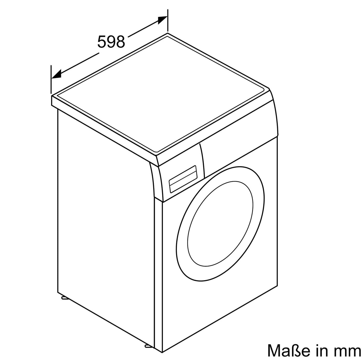 Bosch WUU28T48, Serie 6, Unterbaufähige Waschmaschine, 1-8kg, 1400 UpM, Maximale Energie- und Wasserersparnis, Speed Perfect, Extraprogramme für Sport, Dunkles und Babykleidung, Nachlegefunktion