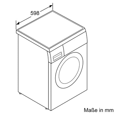 Bosch WUU28T48, Serie 6, Unterbaufähige Waschmaschine, 1-8kg, 1400 UpM, Maximale Energie- und Wasserersparnis, Speed Perfect, Extraprogramme für Sport, Dunkles und Babykleidung, Nachlegefunktion