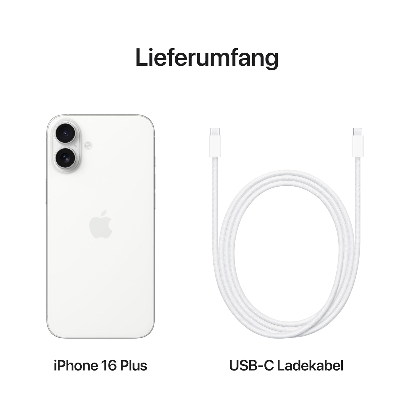 Apple iPhone 16 Plus 128 GB: 5G Handy mit Kamerasteuerung, A18 Chip und einem echten Boost für die Batterie. Funktioniert mit AirPods, Weiß