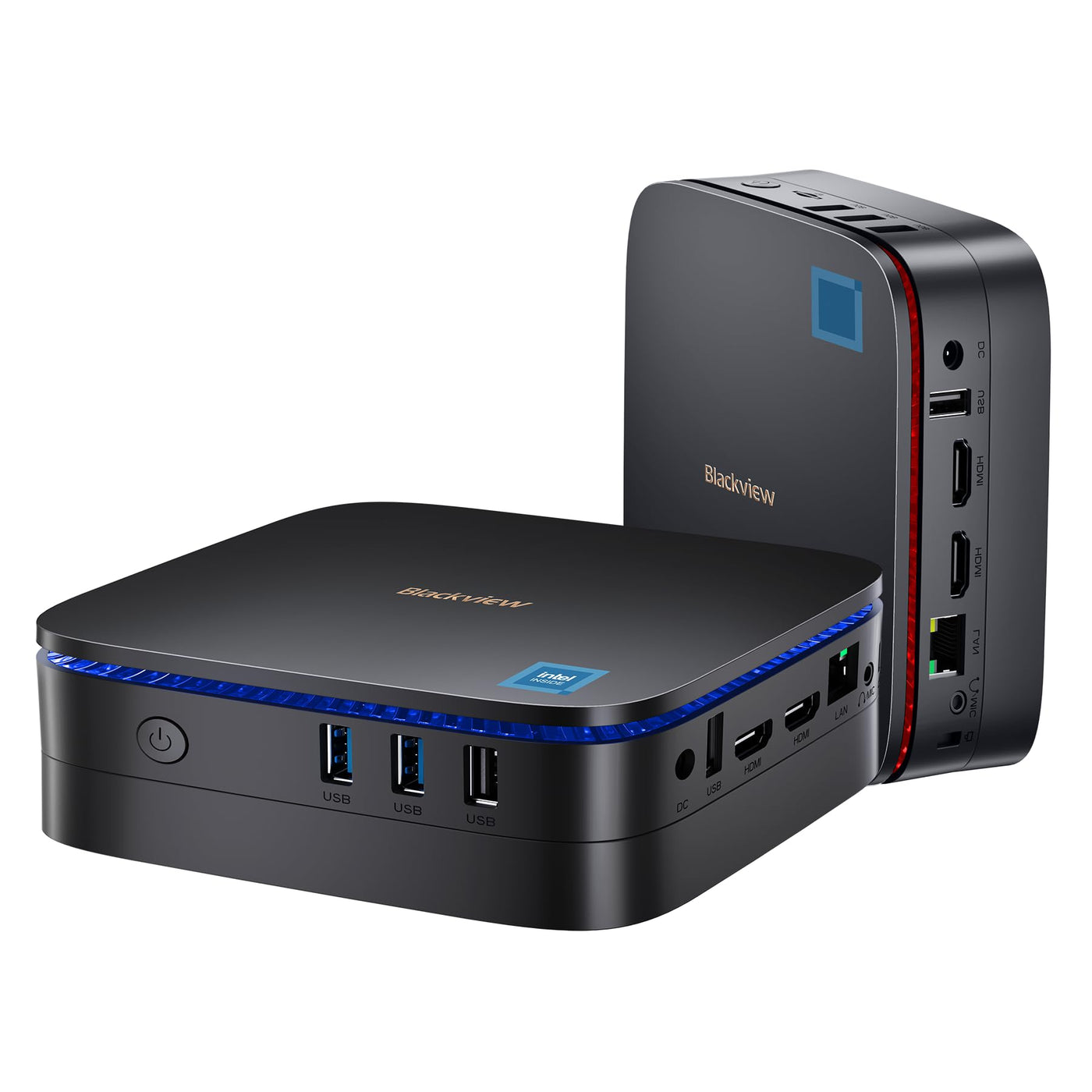 Blackview Mini PC, Intel 12th Gen N95(up to 3.4GHz) Mini Computer Windows 11 mit 16GB DDR4 RAM 1TB M.2 SSD, Mini Desktop PC, Mini Gaming PC 4K HD Dual HDMI, Gigabit Ethernet, 5G WiFi, Schwarz