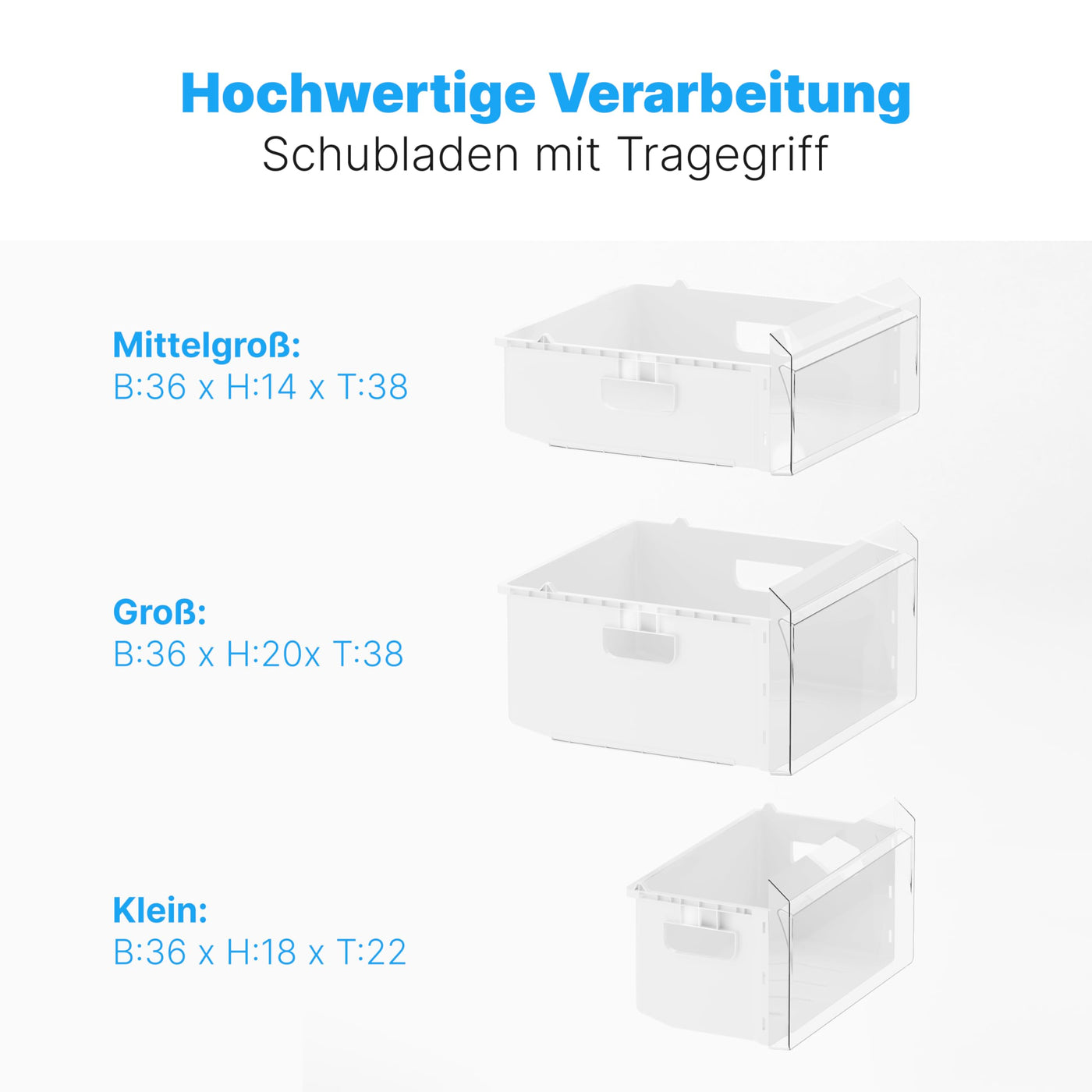 Bomann® Gefrierschrank 87L | Gefrierschrank klein mit Temperaturbereich ≤ -18°C | 3 Schubladen | Tiefkühlschrank mit wechselbarem Türanschlag | Freezer Tiefkühlschrank klein GS 7253 anthrazit-inox