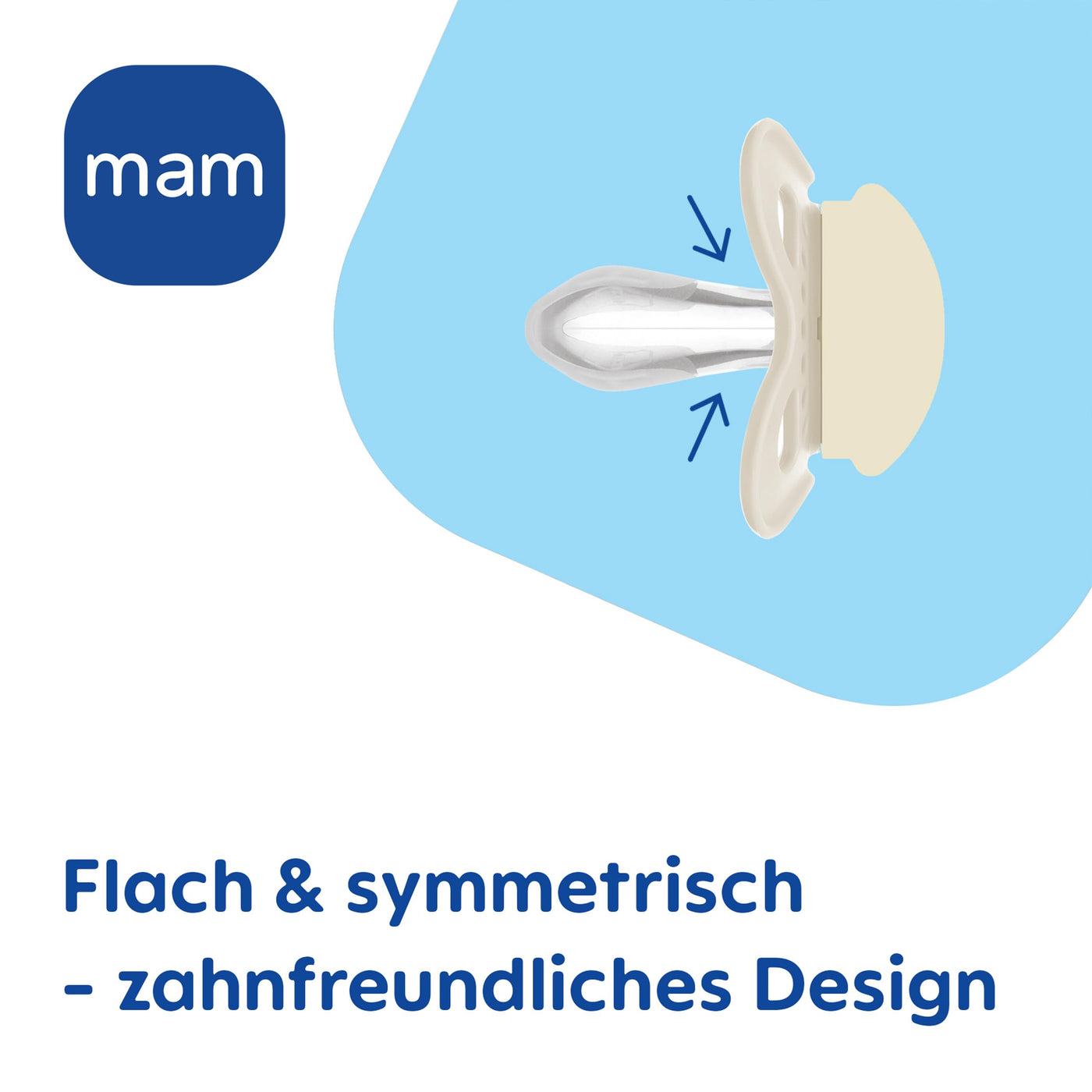 MAM Original Night Schnuller im 2er-Set, leuchtender & zahnfreundlicher Baby Schnuller aus nachhaltigen & bio-erneuerbaren Materialien, mit Schnullerbox, 0-6 Monate, Hase/Mond