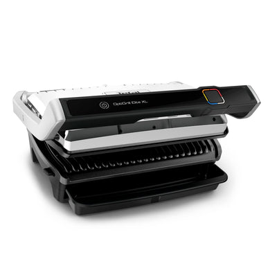 Tefal OptiGrill Elite XL Kontaktgrill, 16 Programme, Digitales Display mit Garstufenanzeige, Abnehmbare XL-Platten, Elektrogrill, Edelstahl, GC760D12