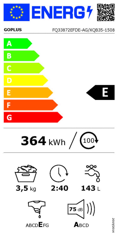 GOPLUS Mini Waschmaschine 3,5 KG, Waschvollautomat mit Schleuder, 6 Programme, Dispaly, inkl. Ablaufpumpe, Toplader Waschmaschine ideal für Apartments und Wohnmobile, 43 x 43 x 75 cm