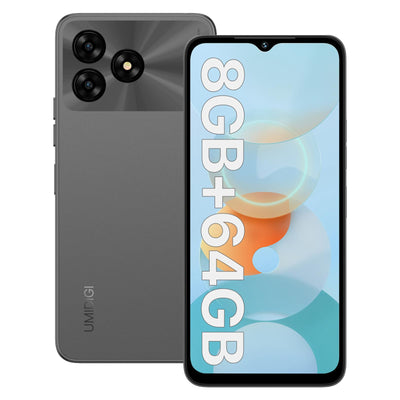 UMIDIGI G5A Handy Ohne Vertrag 2023, Simlockfreie Handys 8GB(4GB+4GB)+64GB(Bis zu 1TB), Android 13 Quad-Core 6,52" HD+Smartphone Ohne Vertrag, 13MP+5MP Kamera 5000mAh Akku Fingerprint/Face ID/GPS