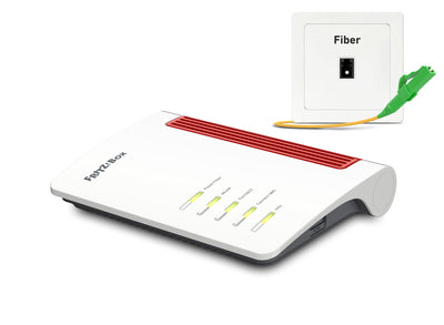 AVM FRITZ!Box 5530 Fiber | Router für einen Glasfaseranschluss (Glasfasermodem mit 2x2 Wi-Fi 6 (WLAN AX), bis zu 3 GBit/s, 2.5-Gigabit-LAN-Port, geeignet für Deutschland)