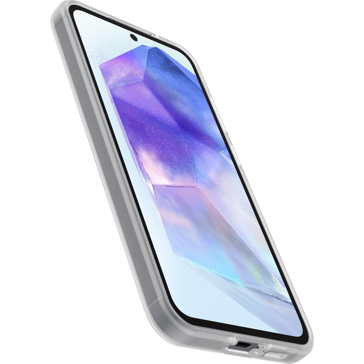 OtterBox Sleek Hülle für Samsung Galaxy A55 5G, stoßfest, sturzsicher, ultraschlank, schützende Hülle, Getestet nach Militärstandard, Transparent - Keine Einzelhandelsverpackung