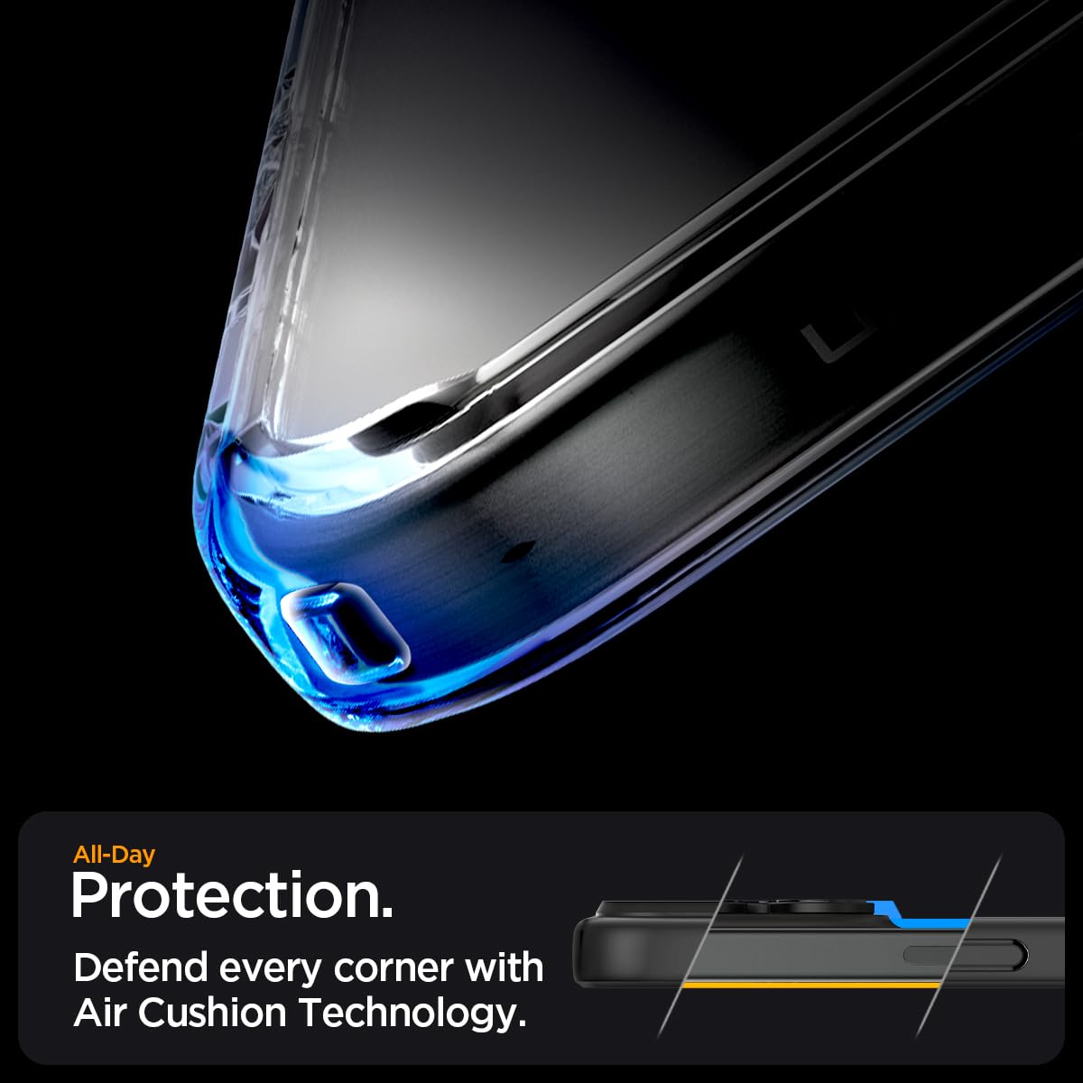 Spigen für iPhone 16 Pro Hülle [Anti-Yellowing] Ultra Hybrid MagFit Case Handyhülle Transparent Dünn Slim Kompatibel mit MagSafe -Frost Black