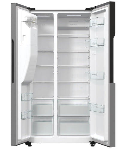 Gorenje NRR9185ESXL Side by Side Kühl-Gefrierkombination/NoFrost Plus/Inverter Kompressor/Wasser- und Eiswürfelspender/SensoTech / 178,6 cm/Kühlteil 376 l/Gefrierteil 190 l/Edelstahl