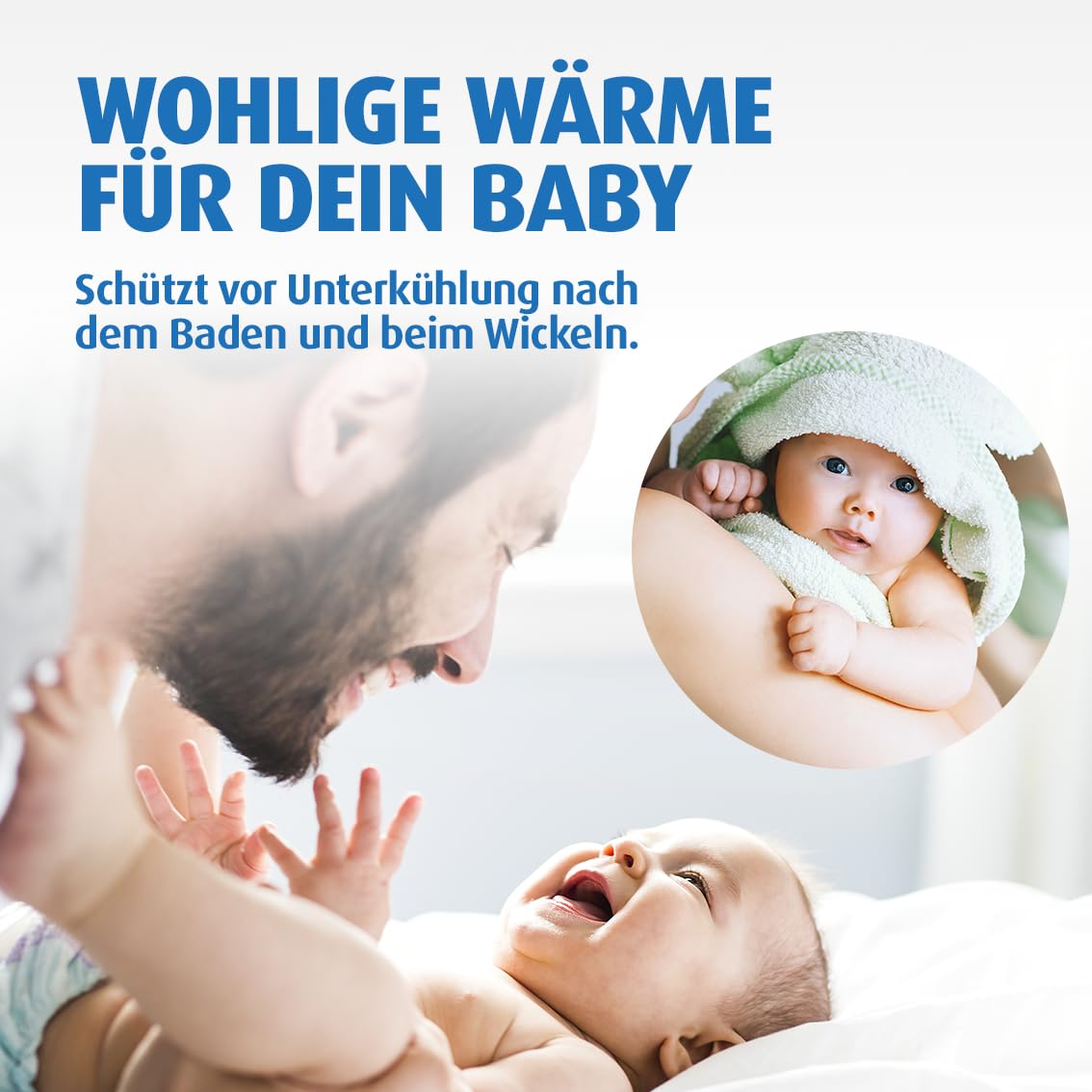 Reer Wickeltischstrahler EasyHeat Flex, Heizstrahler mit Standfuß, Wärmelampe fürs Baby, kompaktes Design, 1 Stück (1er Pack), 230V/500W, weiß