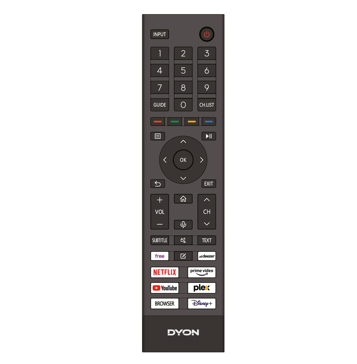 DYON Movie Smart 50 VX - Téléviseur 50 pouces (126 cm) (Smart TV 4K Ultra-HD, triple tuner (DVB-C/-S2/-T2), App Store, Prime Video, Netflix, YouTube, DAZN, Disney+) [Mod. [2024]