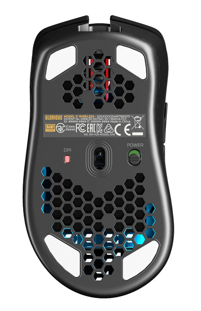 Glorious Gaming Model D Wireless Gaming Mouse – Superleichte 69 g, verzögerungsfreier 2,4-GHz-Funk, bis zu 71 Stunden Akku, RGB-Beleuchtung, BAMF-Sensor, ergonomisch, 6 Tasten – Mattschwarz