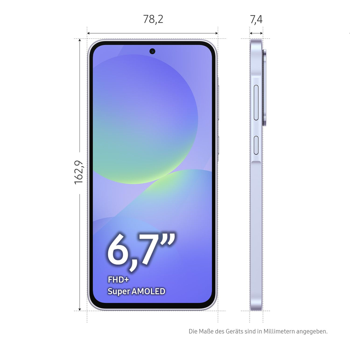 Samsung Galaxy A36 5G AI Smartphone ohne Vertrag, Simlockfreies AI Handy mit Android, 8 GB RAM, 256 GB Speicher, 50-MP-Kamera, Awesome Lime, 2,5 Jahre Herstellergarantie [Exklusiv auf Amazon]