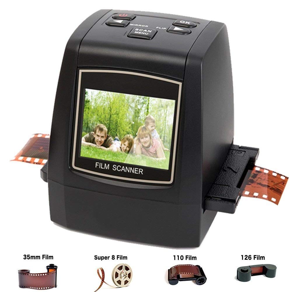 DigitNow!. Dia Film Scanner (Film/Slide, Film in Super 8, 35mm und 110, 126, Anschluss für SD/MMC Karten 126, USB 2.0 Schnittstelle, Wechselstrom, 22MP, CMOS, Schwarz)