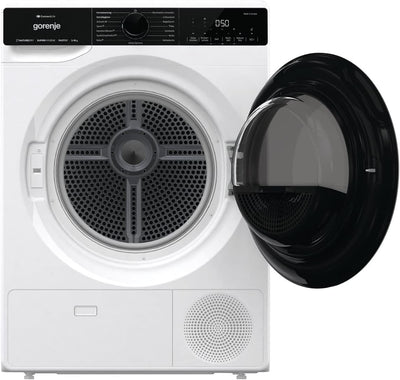 Gorenje DPNA93W Wärmepumpentrockner, 9 kg Kapazität, 15 Programme, ConnectLife WiFi, Auto Drain, Made in EU, Nature Dry, Twin Air, Sportprogramm, Schnellprogramm Energieklasse A+++