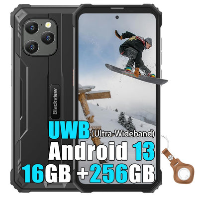 Blackview BV8900 Pro Outdoor Handy ohne Vertrag Android 13, 16GB+256GB, 6,5" FHD+ 2.4K, 64MP, 10000mAh 33W Aufladen,Dual SIM 4G Outdoor Smartphone ohne vertrag, IP68 Wasserdicht NFC OTG GPS, Schwarz