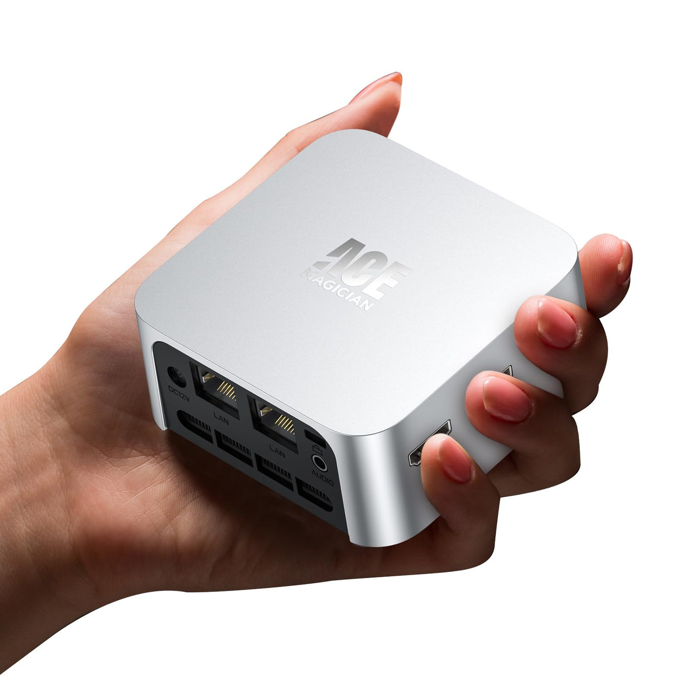 ACEMAGICIAN Mini PC Ιntel 12. Gen Alder Lake N100(Bis zu 3.4GHz),16GB LPDDR5 1TB SSD Micro Desktop Computer |Dual LAN|Triple HDMI