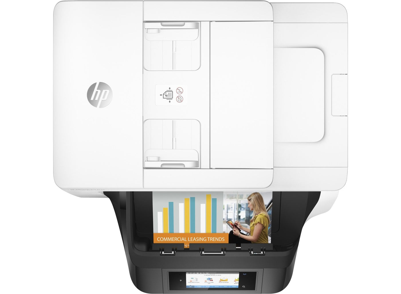 HP OfficeJet Pro 8730 Multifunktionsdrucker (512 MB, Instant Ink, Drucker, Scanner, Kopierer, Fax, PCL 6, WLAN, LAN, NFC, Duplex, Airprint) Schwarzweiß