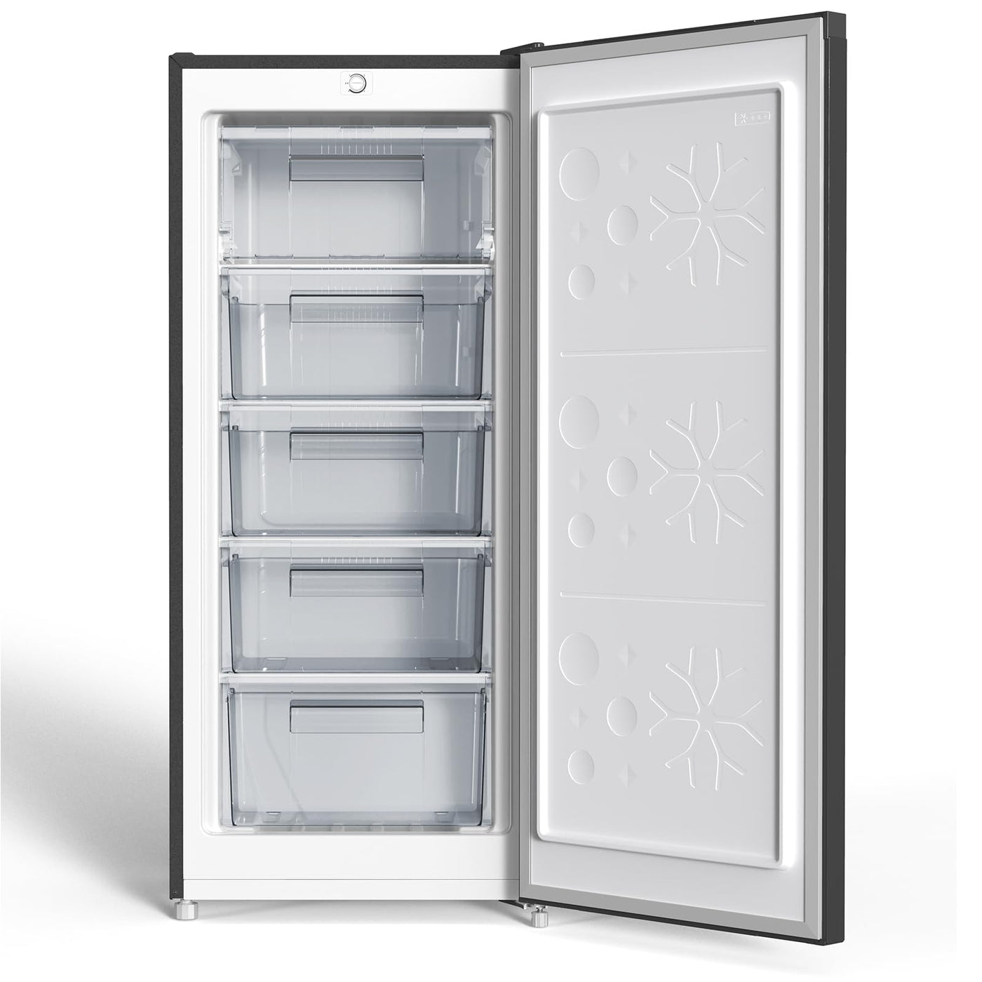 CHiQ Gefrierschrank FSD160D4E | Wechselbarer Türanschlag | Sehr Leise 41 DB (145L Manuelle Abtauung)| 12 Jahre Garantie auf den Kompressor*| 126 x 54 x 55 cm (HxBxT)