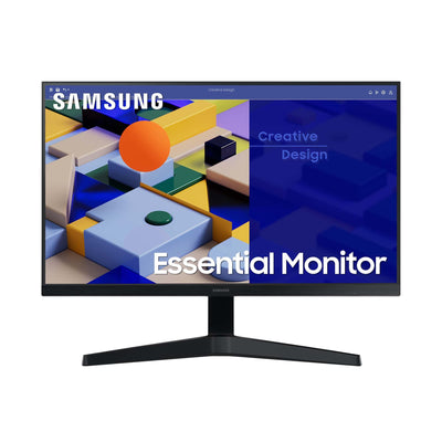 Moniteur Samsung S31C Essential S24C314EAU, 24 pouces, dalle IPS, résolution Full HD, Eco Saving Plus, AMD FreeSync, temps de réponse de 5 ms, taux de rafraîchissement 75 Hz, noir