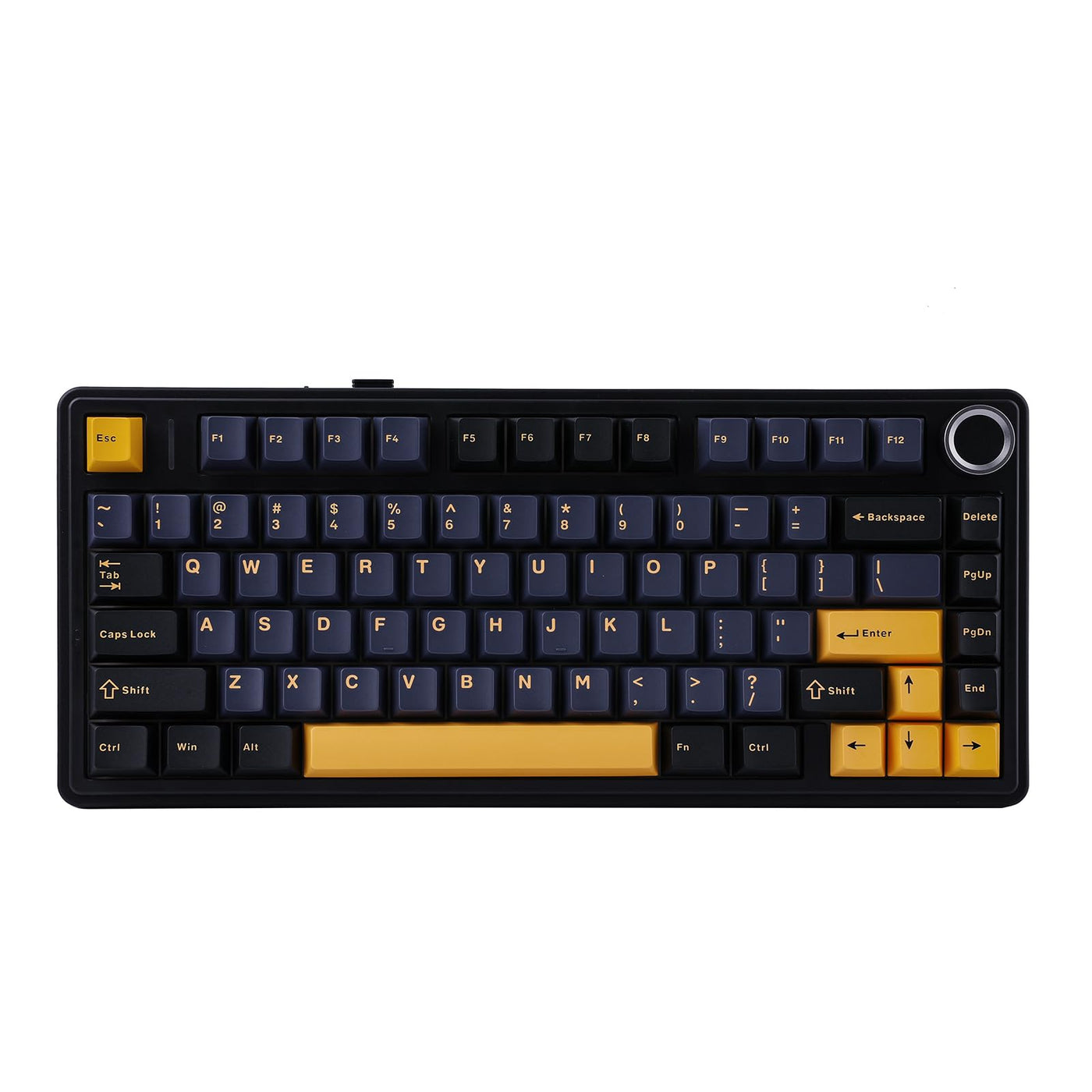 EPOMAKER x Aula F75 Gasket Mechanische Tastatur, 75% Hot swap-fühige Gaming-Tastatur mit Fünf-Schicht-Polsterung&Knopf, Bluetooth/Wireless/USB-C, RGB (Black, LEOBOG Reaper Switch)