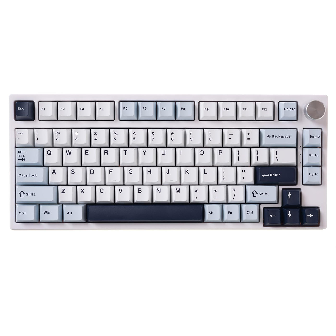 GK GAMAKAY TK75 HE Hall Effect Rapid Trigger Mechanische Tastatur, Magnetschalter Tastatur, Bluetooth/2.4GHz/Wired RGB PBT Tastenkappen Hot-Swap-fähig Gaming Tastatur (Weiß-Phoenix Switch)