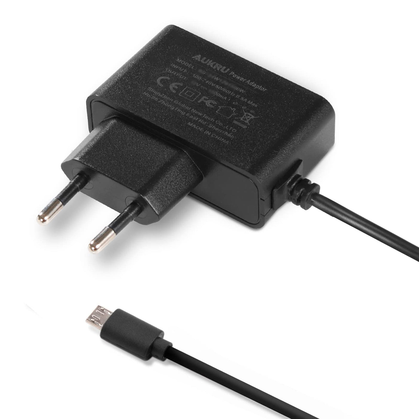 Aukru Micro-USB 5 V 3000 mA Ladegerät Adapter Stromversorgung für Raspberry Pi 3, Pi 2 Modell B und Modell B + (B Plus), Banana Pi