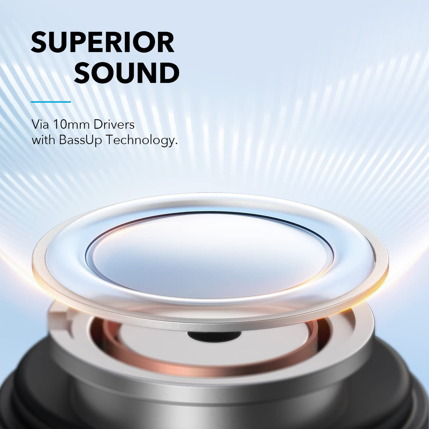 soundcore by Anker A3i Earbuds mit Geräuschunterdrückung, Intensiver Bass, Hybrid ANC, Anrufe mit 4 Mikrofonen und K.I, 40H Wiedergabe, Schnelllademodus, Bluetooth 5.2, 22 Individuelle EQ